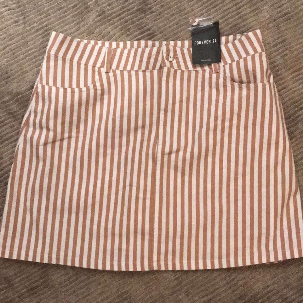 NWT Forever 21 striped mini skirt
